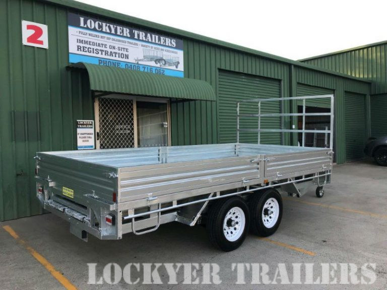 14 X 7 Ft Extra Heavy Duty Flat Deck Trailer ATM 3500kg, With Loading ...