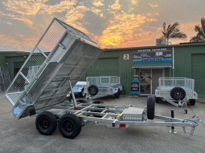 10 x 6 ft Hydraulic Tipping Trailer with Loading Ramps ATM 3.5 tonne