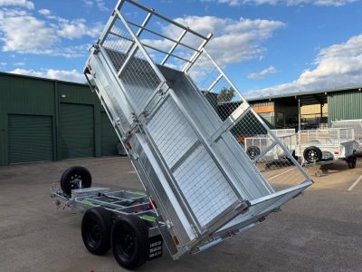 10 x 6 ft Flat Deck Hydraulic Tipping Trailer ATM 3.5 or 4.5tonne