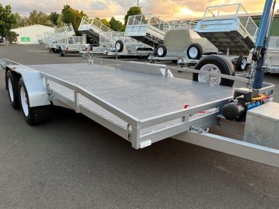 Car Trailer 4.9m X 2.04m ATM 2.9t With Ramps, Electric Winch, Battery ...