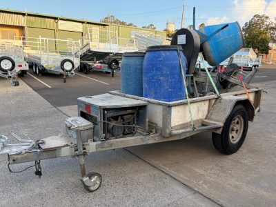 Concreters Trailer fully self-contained for on-site works