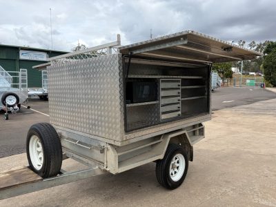 Trades Canopy Trailer 7 x 5ft with large Multi-storage Canopy